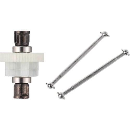 1 Pcs RC Car Differential Mechanism & 2 Pcs Repair Spare Parts Transmission Shaft