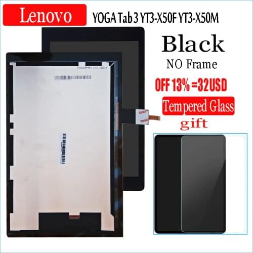 10.1"inch lcd with touch For Lenovo YOGA Tab 3 YT3-X50F YT3-X50 YT3-X50M 10.1 LCD Display + Touch Screen Digitizer Glass
