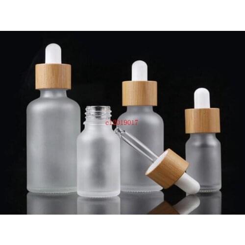 10ml 15ml 20ml 30ml 50ml 100ml oil bottle with bamboo essence in frosted glass