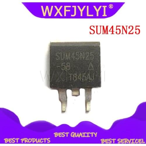 10pcs/lot SUM45N25-58 SUM45N25 TO-263