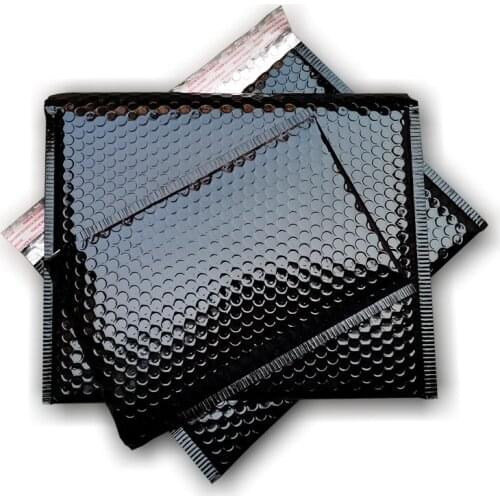 20PCS Brilliant Black Bubble Envelope Bags Small Mailers Padded Shipping Envelope Large Packaging Mailing Bags