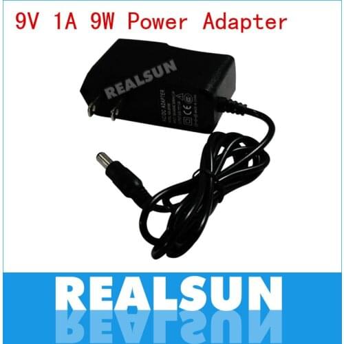50pcs/lot 9W Power Supply Wall Charger Adapter AC 100-240V to DC 9V 1A Converter EU/US/ Plug High Quality Free fedex