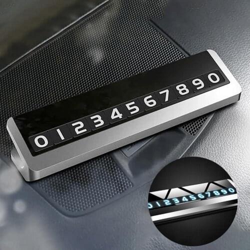 80% HOT SALES！！！Magnetic Luminous Car Vehicle Temporary Stop Sign Parking Card Auto Accessory