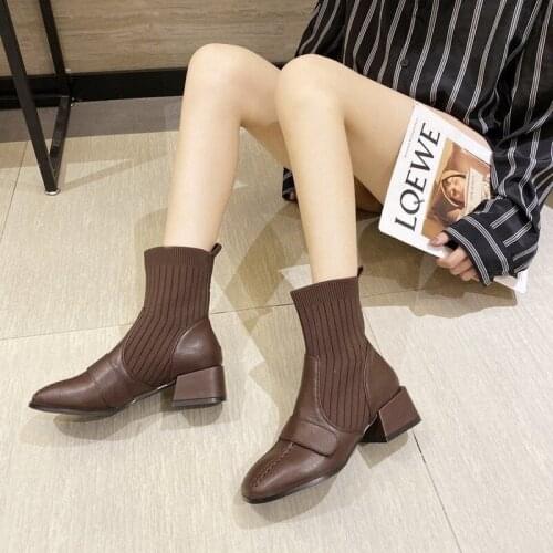 Martin Boots Womens Short Boots Womens Autumn 2020 New Fashion British Style Thin Boots Fashion Shoes