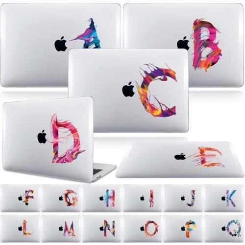 For Apple Macbook 12" A1534 / Pro retina 13 15 16 touch bar printed 26 painting/initial letters laptop Hard Shell cover case