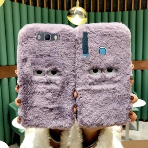 Big Mouth Monster Phone Case For Samsung Galaxy J8 J5 J7 J4 J6 J3 Prime Plus A6 A8 A7 2018 2016 2017 Sulley Sullivan Plush Cover