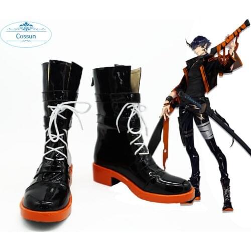 COSSUN Unisex Anime Cosplay Arknights Flamebringer Cosplay Costumes Boots Custom Made halloween role play carnival