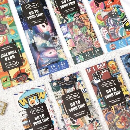 Late Time Decorative Stickers Adhesive Stickers DIY Decoration Diary Stationery Stickers Children Gift