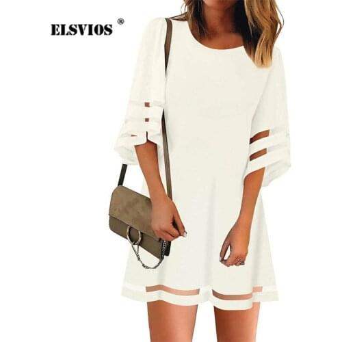 Расклешенные летние платья ELSVIOS China At AliExpress