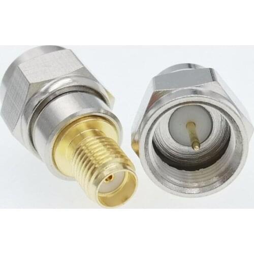 F Male Plug to SMA Female Jack RF Coaxial Adapter Connector 1PCS