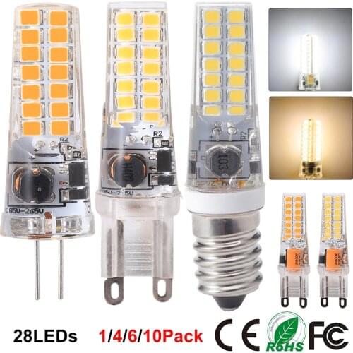 G4 G9 E14 LED Light Bulb SMD2835 LED Spotlight Home Indoor Lighting 85-265V Chandelier Replace Halogen Lamps lampada Led D30