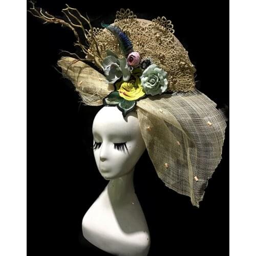 Fashion Branch Headdress Halloween Party Headwear Christmas Stage Catwalk Exaggerated Hair Accessories