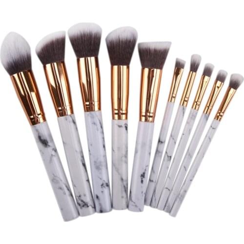 10 PCS Makeup Brushes Tool Set Cosmetic Powder Eye Shadow Foundation Blush Blending Beauty Make Up Brush