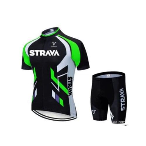 STRAVA Summer Cycling Wear Short Suit Team Road Mountain Bike Clothing Breathable -40