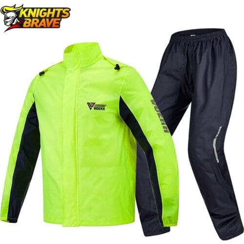 Men Motorcycle Raincoat Motorbike Rain Suit Moto Raincoat Rain Coat Jacket Pants Biker Rain Set Waterproof Motorcycle Jacket