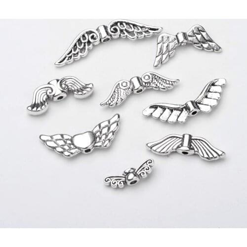 New Tibetan silver Handmade DIY Jewelry Accessories Sets, Metal Alloy Angel Spacer Beads for Bracelets Pendants Design Making