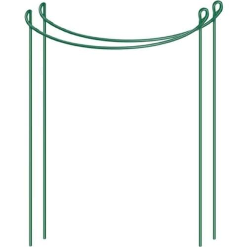 Climbing Vine Flower Support Stake Metal Garden Plant Stake Green Half Round Plant Support