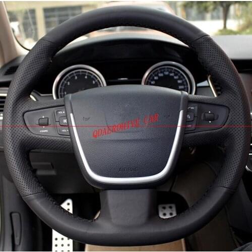 QDAEROHIVE Artificial micro fiber Leather Car Steering Wheel Cover for Peugeot 508 38