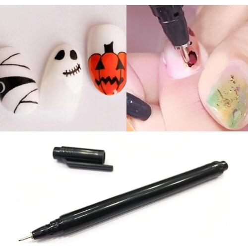 Manicure Graffiti Pen, Unique Hand-Painted Nail File Art Liner Pen, Manicure Accessories Tools