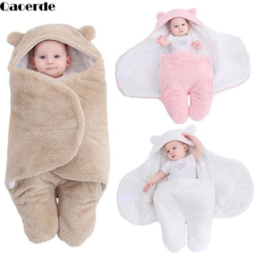 0-6 Month Baby Sleeping Bag Winter Cotton Thicken Envelope For Newborn Baby Blanket Swaddling Wrap Sleepsack Cocoon for Newborns