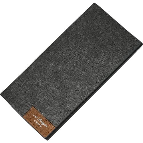 Vintage Men Wallet Male Slim Pu Leather Bifold Business Long Wallet Card Coin Wallet Hasp Money Purse Bag Cartera Hombre Clutch