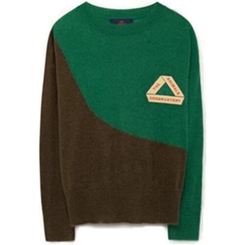 BOBOZONE GREEN GRAY SWEATER FOR KIDS GRILS SUMMER SPRING