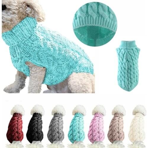 Winter Pet Dog Sweater Keep Warm Dog Clothes Pet Products Warm Dogs Jersey Spring Autumn Winter Sweater Keep Pet Clothing Coat