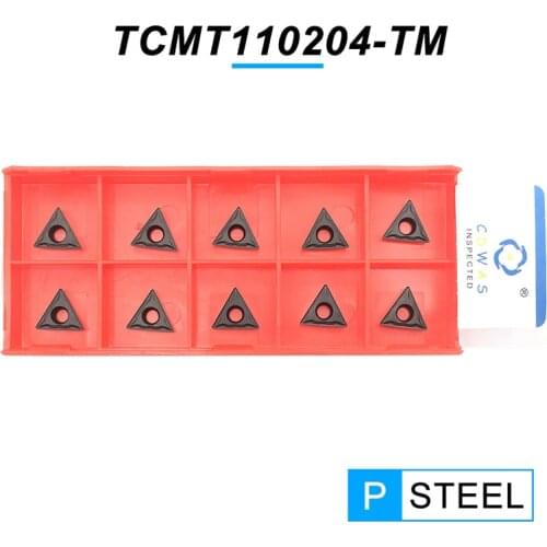 10PCS TCMT110204 TM PC4125 High Quality Internal Turning Tool TCMT 110204 Carbide Inserts CNC Lathe Cutter Tool For Steel