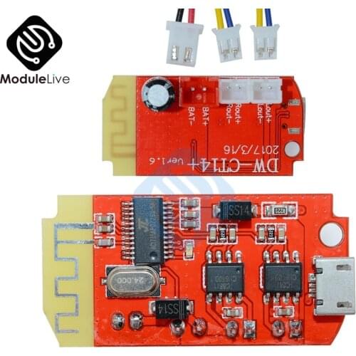 2PCS Micro USB DC 3.7V 5V 3W Digital Audio Amplifier Board Double Dual Plate DIY Bluetooth Speaker Modification Music Module
