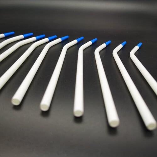 20pcs Disposable Dental Surgical Suction Tips Suction Tube Long Slim type