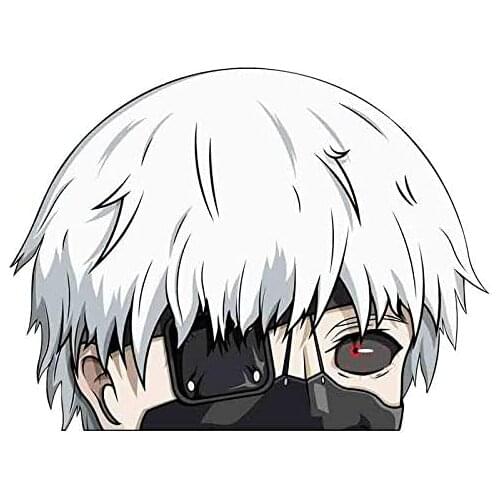 5.1'' for Tokyo Ghoul Kaneki Peeker Car Stickers Vinyl Bumper Window Anime Custom Printing Decal for Vehicle