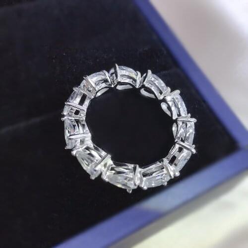 925 Sterling Silver Heart Engagement Ring, Wholesale Exquisite Jewelry