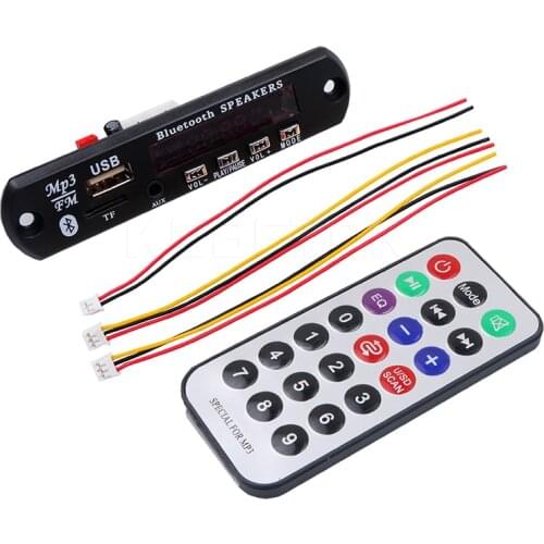 Hot selling Music Wireless Bluetooth 12V MP3 WMA Decoder Board Audio Module USB TF Radio With Remote AccessoriesFor Car