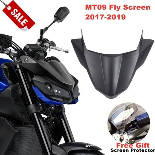 For Yamaha MT09 FZ09 MT-09 FZ-09 MT FZ 09 2017 2018 2019 Fly Screen Protector Fairing Fender Beak Nose Cone Extension Cover Cowl
