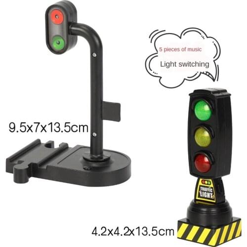 Simulation Traffic Light Toy Traffic Signal Light Model Road Sign Kindergarten Children Small Train Track Accessories Car Toy