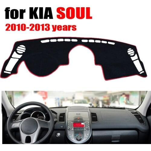 Car dashboard cover mat for KIA SOUL 2010-2013 years Left hand drive dashmat pad dash covers auto dashboard accessories