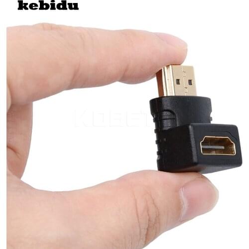 Hot HDMI-compatible male to HDMI-compatible female cable adapter converter extender 90 degrees angle 270 degrees angle for 1080P