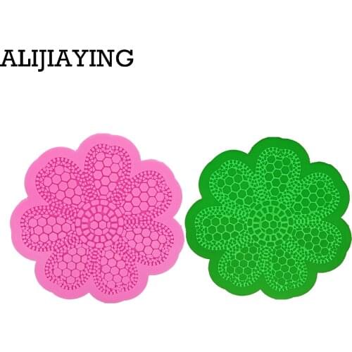 M0224 Sugarcraft Flower Lace Cupcake Silicone mold fondant mold cake decorating tools chocolate gumpaste mold