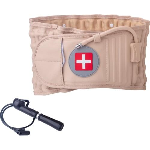 Lumbar Massager Pain Release Decompression Inflatable Traction Back Belts Health Care Waist Support Belt PU Backach Instrument