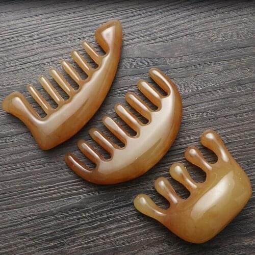 Wide tooth massage comb face body gouache scraper scalp meridian relaxation tool acupuncture therapy scraping board health care
