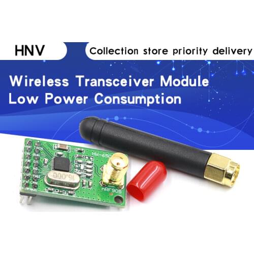 NRF905 Wireless Transceiver Module Wireless Transmitter Receiver Board NF905SE With Antenna FSK GMSK Low Power 433 868 915 MHz
