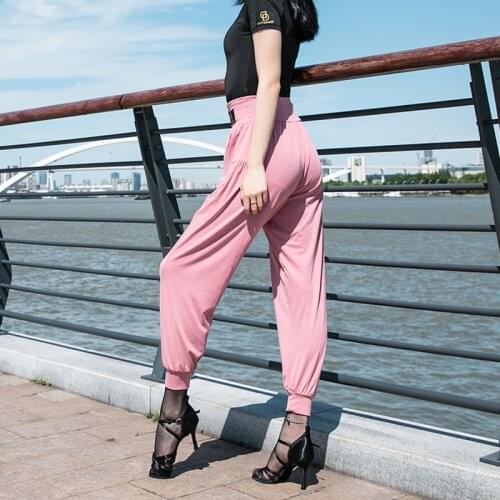 New Latin Dance Dress WomenS Dancing Pants Trainning Clothing Rumba Samba Cha-Cha Practice Pants Latin Dance Trousers BL4504