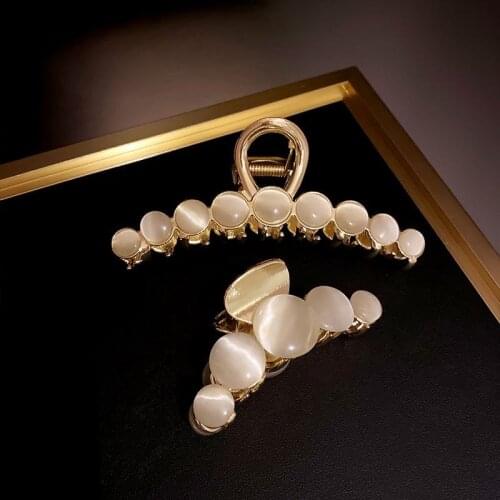 New Imitation Opal Shell Hair Clip Fashion Sweet Side Clip Hair Clips Barrette Hairpins For Women Hair Accessories