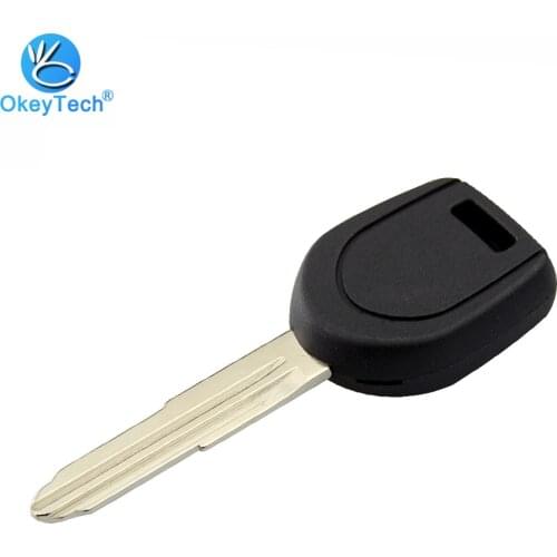OkeyTech Transponder Key Shell Car Cover Case Fob Uncut Blank MIT11 Left Blade for Mitsubishi Montero Triton Colt Lancer Mirage