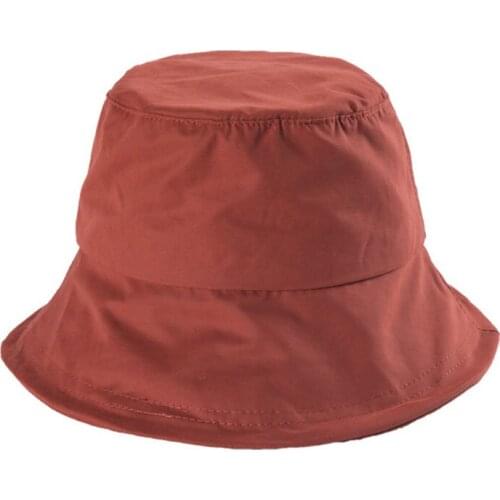 Bauhinia summer Bucket Hats Unisex Pure Color Women Outdoor Fisherman Hat Men Casual Visor cap