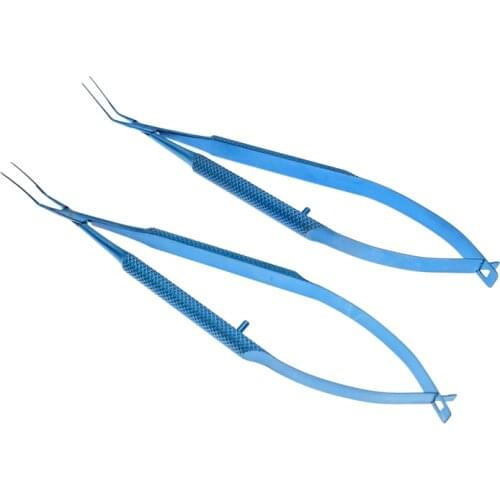 Capsulorhexis Forcep 115mm Titanium Ophthalmic Forceps Round Handle Ophthalmic Surgical Instruments