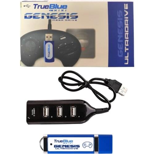 Portable 813 Games True Blue Mini-Ultradrive Pack Game Stick for Genesis for Mega Drive Game Retro Gaming Console