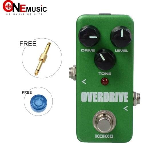 KOKKO FOD3 Portable Mini Overdrive Guitar Effect Pedal With Gold Straight Connector