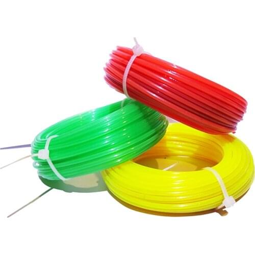Professional Fine Quality 2.0mm 15m Mowing Nylon Trimmer Rope Brush Grass Cutter trimmer Line Mowing Wire Lawn Mower Accessory