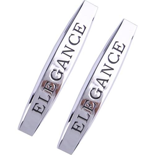 For Mercedes Benz ELEGANCE W210 W211 W124 W203 G500 S320 Car Exterior Styling Sticker Decoration Vehicle Metal Emblem Badge
